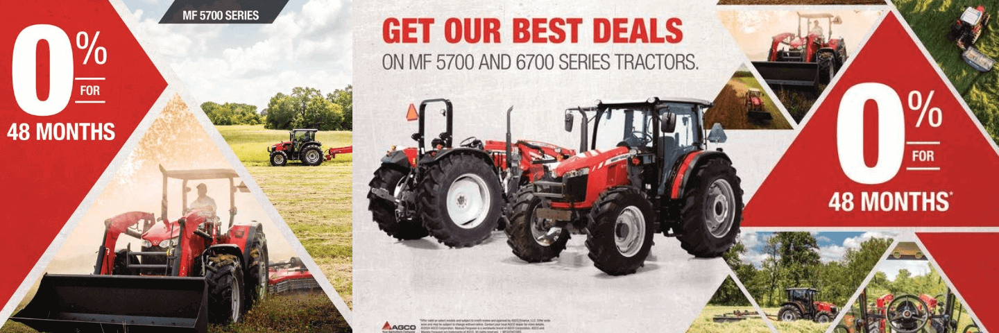 Massey Ferguson 5700 Series 0% for 48 months apr promo